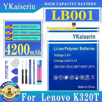 Аккумулятор YKaiserin LB001 4200mAh для Lenovo K320T K320T Bateria + бесплатные инструменты