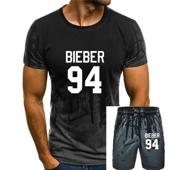 БИБЕР 94, футболка С Джастином БИБЕРОМ, футболка с круглым вырезом, короткая