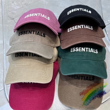 Бейсболка с логотипом 3D ESSENTIALS Для мужчин и женщин, высококачественные повседневные разноцветные шляпы с регулируемой пряжкой