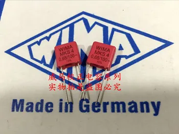 Бесплатная доставка 10шт/30шт WIMA Германия конденсатор MKS4 100V0.68UF 100V684 680nf P = 7,5 мм