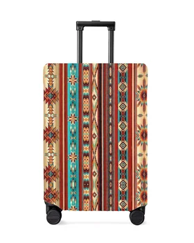 Богемное искусство Геометрическая графика Дорожный чехол для багажа Эластичный чехол для багажа Чехол для чемодана Пылезащитный чехол Аксессуары для путешествий