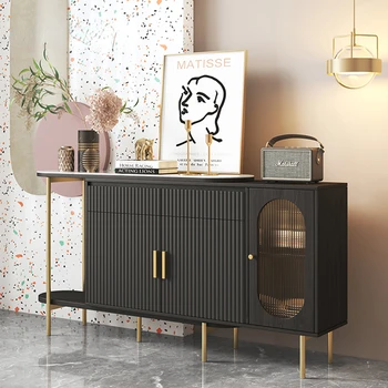Буфет Современный минималистичный чайный шкафчик Настенный шкаф для гостиной Высококачественная домашняя кухонная мебель буфет