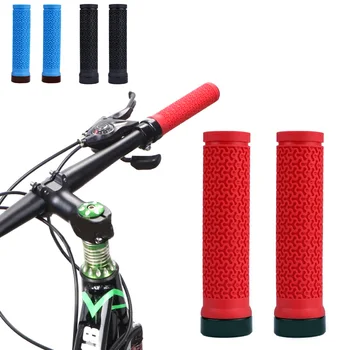 Велосипедные Ручки MTB Bike Супер Мягкая Односторонняя Фиксирующаяся Крышка Руля MTB Текстура Нескользящие Велосипедные Аксессуары