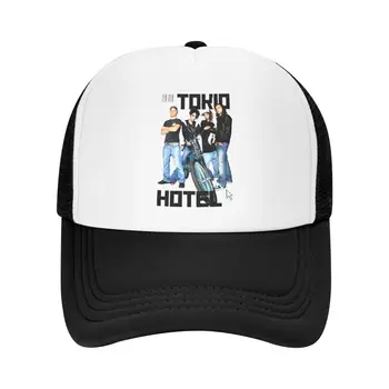 Взрослая Команда Tokio Hotel Tom Kaulitz Кепки Для Дальнобойщиков Модные Сетчатые Бейсболки Snapback Кепки S Шляпа От Солнца Регулируемая Спортивная Кепка Новая