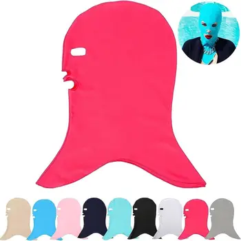 Водонепроницаемая шапочка для плавания, Ветрозащитная солнцезащитная маска для защиты от солнца, Высокоэластичная маска для лица с функцией защиты от ультрафиолета