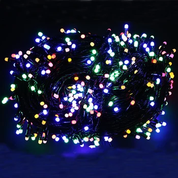 Водонепроницаемые противотуманные светодиодные гирлянды AC220V-240V, мерцающие Сказочные лампы, внутренняя и наружная Гирлянда, Праздничное Рождественское украшение для вечеринки