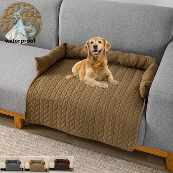 Водоотталкивающий коврик для домашних собак, коврик для сна, диван-кровать для собак с горловиной для собак среднего размера для домашнего дивана, защита мебели