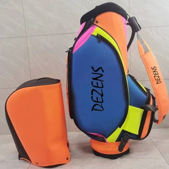 Высококачественная брендовая сумка для гольфа DEZENS, профессиональная популярная водонепроницаемая сумка для гольфа из искусственной кожи стандартного размера