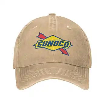 Высококачественная джинсовая кепка с логотипом Sunoco, вязаная шапка, бейсболка