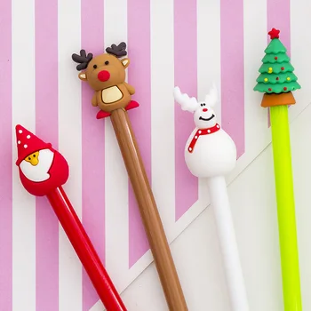 Гелевая ручка студенческий рождественский подарок Нейтральный олень Рождественская елка Канцелярские принадлежности Нейтральные ручки Призы для школьных принадлежностей