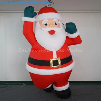 Гигантский Надувной Санта-Клаус, Выдуваемый Воздухом, Украшение Рождественской домашней вечеринки, Рождественский Праздничный Подвесной Орнамент, Рекламный реквизит для вечеринки, мероприятия