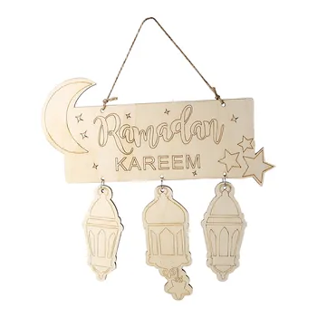 Горячая распродажа Украшений для дома на праздник Ид Мубарак Рамадан, подвесок для деревянных дверей и окон, бесплатной доставки товаров по оптовым ценам