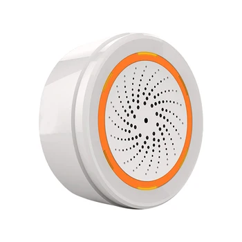 Датчик звуковой сигнализации Tuya Zigbee, датчик освещенности, работает с домашней кухней Smart Life
