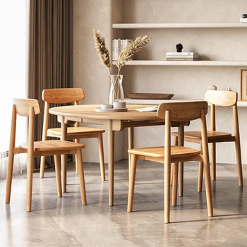 Деревянные обеденные стулья для дома, Минималистичный Современный скандинавский дизайн, обеденные стулья для отдыха На стойке регистрации, мебель Silla Comedor WZ50DC