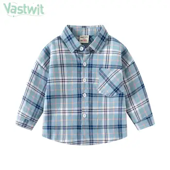 Детская весенне-осенняя повседневная футболка для мальчиков, теплые топы, рубашки с лацканами с длинными рукавами, школьная форма, уличная одежда, Повседневная одежда, домашняя одежда