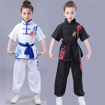 Детская взрослая китайская Традиционная форма ушу, детская одежда для кунг-фу, костюм для боевых искусств, костюм чанцюань для девочек и мальчиков