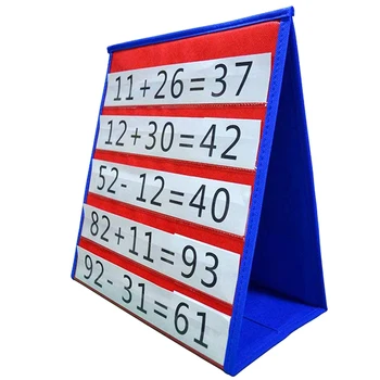 Детская настольная карманная таблица, безопасные игрушки из полиэстера, обучающие математике для визуальных когнитивных тренировок SAL99