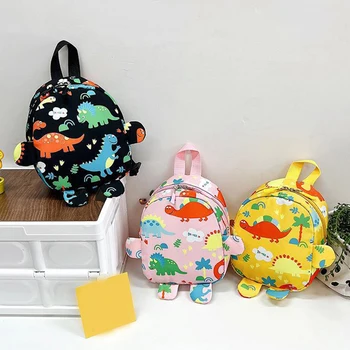 Детские рюкзаки с мультяшным динозавром, школьные сумки для маленьких мальчиков и девочек, милые животные, регулируемый школьный ранец для детского сада