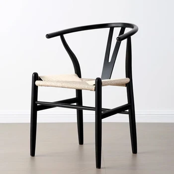 Дизайн спинки стульев для гостиной Современный роскошный одноместный обеденный стул для спальни Простая мебель для дома Silla Comedor LJ50DC