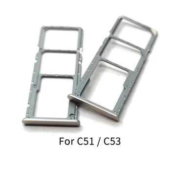 Для Oppo Realme C51 C53 C55 Держатель лотка для SIM-карты Разъем адаптера Запасные части