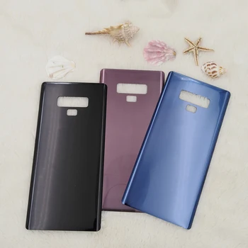Для Samsung Note 9 N960 N960F Стеклянная Задняя Крышка Батарейного Отсека Задняя Панель Дверцы Корпуса Запасные Части Для Galaxy Note9 С Логотипом