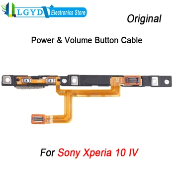 Для Sony Xperia 10 IV Оригинальная кнопка питания и кнопка регулировки громкости, гибкий кабель, запасная часть