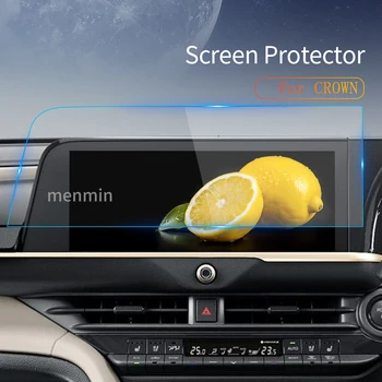 Для TOYOTA Crown RHD 2023, автомобильная наклейка, протектор экрана Carplay, Защитная пленка из закаленного стекла, Навигационная принадлежность автомобиля