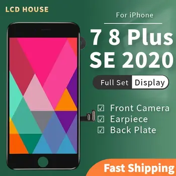Для iPhone 7 8 Plus SE 2020 SE2 7P 8P ЖК-экран в полном комплекте Дисплей в сборе Сенсорный дигитайзер Полная замена камеры