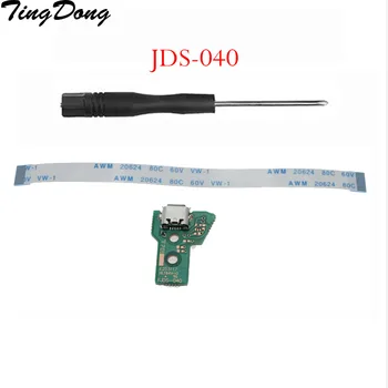 Для контроллера PS4 Разъем для зарядки Micro-USB Печатная плата JDS-040 12-контактный кабельный порт
