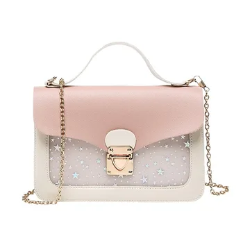 Женская мини-квадратная сумка через плечо, модная дизайнерская сумка-мессенджер с блестками, клатч, кошелек, сумки, розовый
