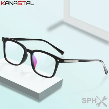 Женские синие светозащитные очки для чтения, модная оправа для очков TR90, оправа для очков, Рецептурная оптика, Близорукость, Пресбиопические очки