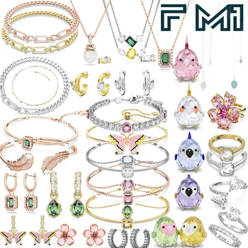 Женский ювелирный набор Fahmi 2022 Gema, высококачественное ожерелье, серьги и коллекция браслетов В подарочной коробке