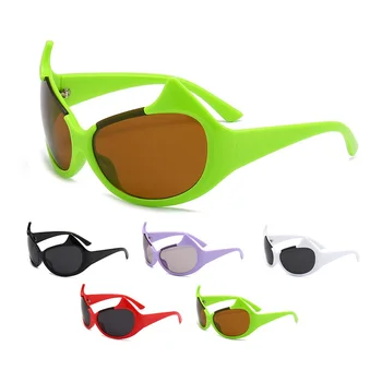 Женщины Мужчины Открытый Велосипед Велоспорт Спортивные Солнцезащитные очки Фестиваль винтажных оттенков Модные солнцезащитные очки Y2k