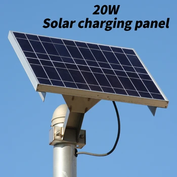 Зарядное устройство для солнечных батарей, водонепроницаемое, 20 Вт, 5 В, 1600 МА, выход для наружных солнечных панелей Type-C, легкое для беспроводной наружной камеры безопасности.