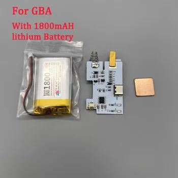 Зарядный модуль, литиевая батарея емкостью 1800 мАч для GAMEBOY ADVANCE, поддержка GBA/GBC/GBP, оригинальная оболочка