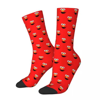 Зимние носки Унисекс Elmo Cookie Face Улица Сезам, Теплые Счастливые Носки, уличный стиль, Сумасшедший Носок
