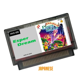 Игровой картридж Esper Dream на английском / японском (эмулируется FDS) для консоли FC 60 контактов, 8-битный картридж для видеоигр