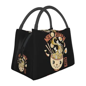 Изготовленная на заказ сумка для ланча с японской лапшой Ponyo для любителей собак, женские термоохладители, изолированные ланч-боксы для работы, пикника или путешествий