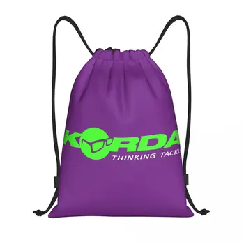 Изготовленный на заказ логотип Korda Fishing, сумки для рюкзаков на шнурке, Легкая рыба, Карп, подарок Рыбаку, Спортивный рюкзак для тренажерного зала, сумки для тренировок