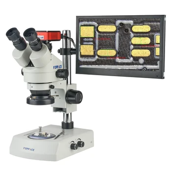 Измерительный электронный микроскоп KOPPACE 14X-99X с 13,3-дюймовым монитором с нижним источником света
