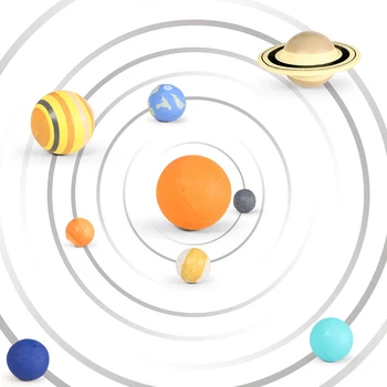 Имитация Солнечной системы, пластиковые фигурки модели Вселенной космической Планетной системы, учебные материалы, научные Развивающие игрушки