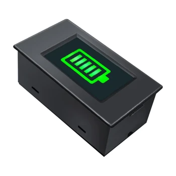 Индикатор емкости аккумулятора 12 В 24 В 48 В Измеритель напряжения гольф-кара Цифровой дисплей с зеленой подсветкой, водонепроницаемые мониторы