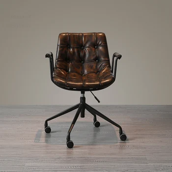 Итальянские Офисные стулья Офисная Мебель Домашнее Компьютерное кресло с подъемной спинкой и мягкой подушкой Кресло для учебы Игровое кресло B