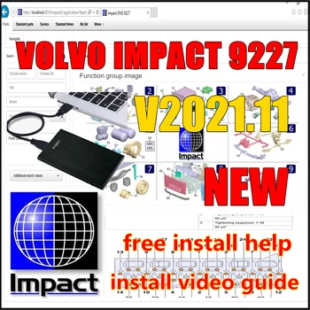 Каталог запасных частей для автобусов и грузовиков Volvo с Руководством по ремонту Volvo Impact 2021.11 DVD V9227 Бесплатная Удаленная установка + Видеоруководство