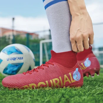 Качественная футбольная обувь, футбольные бутсы Haaland, оптовые бутсы Futbol, противоскользящие модные кроссовки для тренировок по футзалу Chuteira Society.