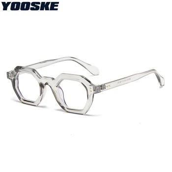 Квадратные солнцезащитные очки YOOSKE для мужчин 2023, Роскошный бренд, Дизайнерские очки, Мужские, Женские, панк-очки, мужские, Винтажные Gafas De Sol Para Hombre