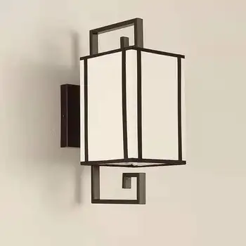 Классическая Тканевая настенная лампа Новый Китайский стиль Фон Гостиной Прикроватный светильник для спальни Проход По лестнице Старинные бра в помещении
