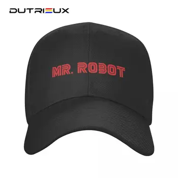 Классическая бейсболка с логотипом Mr. Robot Для мужчин и женщин, Персонализированная Регулируемая Шляпа папы-хакера для взрослых, хип-хоп бейсболки-снэпбэк для девочек