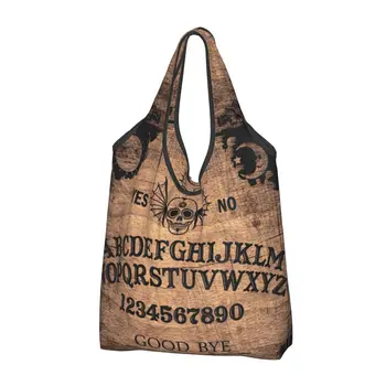 Классическая спиритическая доска, сумка для покупок, Женская милая готическая сумка для покупок со смертью ведьмы, сумка большой емкости