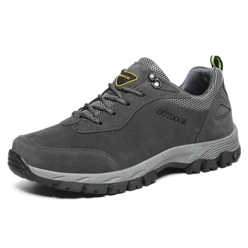 Классические треккинговые ботинки Мужские Спортивные треккинговые ботинки на шнуровке, прочная альпинистская обувь, весенние уличные кроссовки для скалолазания, кемпинга